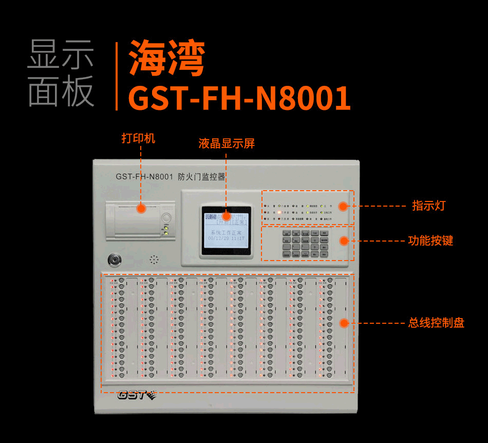 GST-FH-N8001防火門監(jiān)控器產品細節(jié)照片